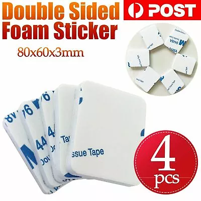 4 PCS 3M Double Sided Sticker Tape Side Wall Car Self Adhesive Pads Square White • $4.99