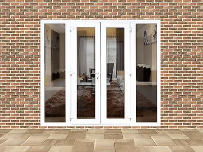 £950 • Buy New Upvc French Doors With Side Panels 2100mm X 2100mm With Glass Free Delivery
