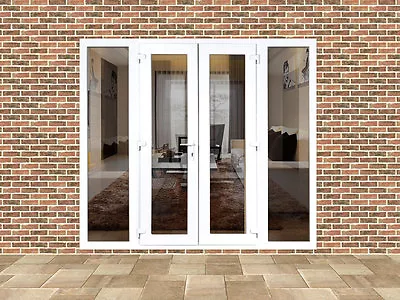 New Upvc French Doors With Side Panels 2100mm X 2100mm With Glass Free Delivery • £1080