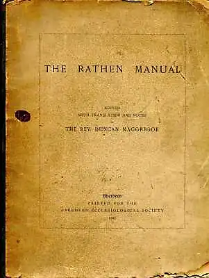 £22.65 • Buy MacGregor, Rev Duncan (editor & Translator) THE RATHEN MANUAL 1905 Paperback BOO