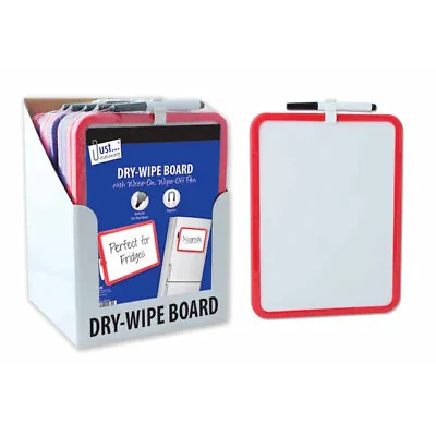 Magnetic Dry Wipe Board A4 - Large Clean Pen Included Notice School Office Home • £3.69