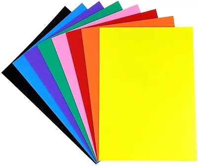 A4 Colour Magnetic Sheets Arts Crafts Learning Signs Magnets For Kids Children • £4.95