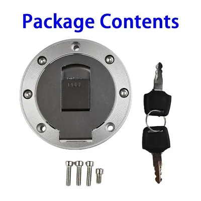 Modified Universal Motor Bike Motorcycle Fuel Gas-Tank Cap Cover Lock + 2 Keys • $15.24