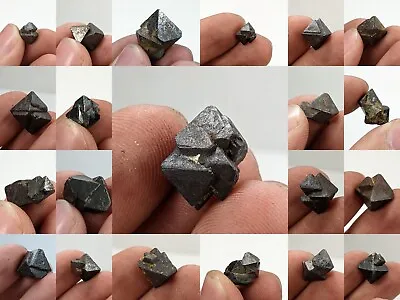 Small Lot Of Octahedral Magnetite Crystals With Double Structure Formation 83g • $40