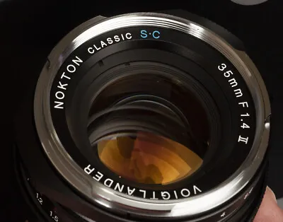 VOIGTLANDER USA WARRANTY 35mm F1.4 II SC NOKTON Ver 2 Leica M • $599