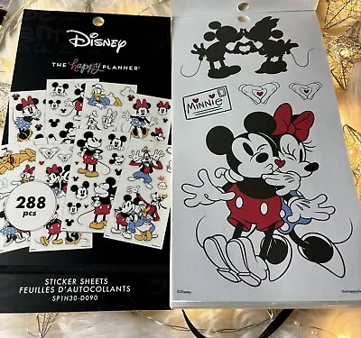 The Happy Planner DISNEY Value Pack Stickers Mickey & Minnie Mouse Large 288 Pcs • $11