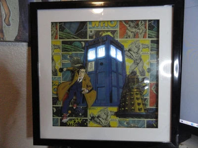 $49.95 • Buy Dr Who Lighted Tardis Wall Hanging/picture David Tenant, Rabbit Tanaka'09