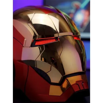 New Gold Iron Man Autoking MK5 Helmet Electronic Voice Activated Open&Close Mask • $190.90