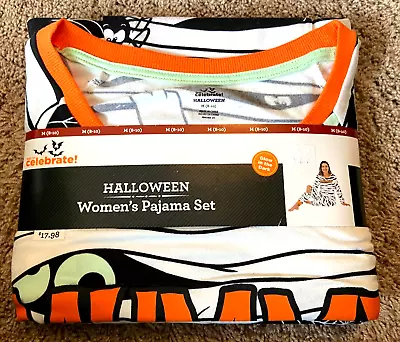 $4.99 • Buy Womens Mummy Pajamas Halloween Pajama Set Size Womens M 8 10 NEW