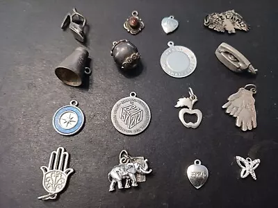 Lot Of 16 Vintage Sterling Silver Charms. 36.2 Grams • $24.99