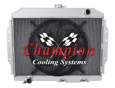 Super Champion 4 Row All Aluminum Radiator W/ 16  Fan For 1958 - 1974 AMC Cars • $363.80