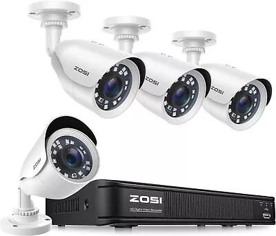 ZOSI 8CH 3K Lite 8CH DVR 2MP Security CCTV Camera System Outdoor Night Vision • $87.99