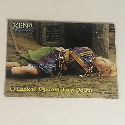 Xena Warrior Princess Trading Card Lucy Lawless Vintage #8 Locked Up & Tied Down • $1.99