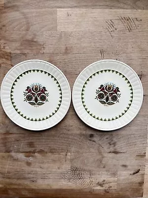 Vintage Palissy Contessa England Porcelain 2x Plates - 15cm - Bird Design. • £8