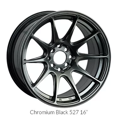 XXR Wheels Rim 527 18x8 5x100/5x114.3 ET42 73.1CB Chromium Black • $201.70