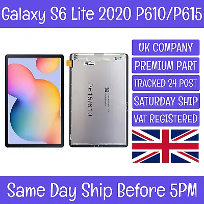 Samsung Galaxy Tab S6 Lite P610 P615 P613 P619 Black LCD Screen Digitizer • £42.90
