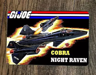 Cobra Night Raven Jet 8x12 Metal Wall Sign GI Joe Poster • $19.95