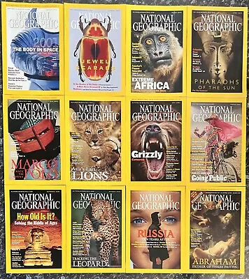 National Geographic Magazines Year 2001 Complete Set • $12