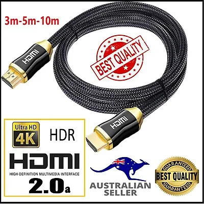 $20 • Buy Premium HDMI Cable Ultra HD V2.0 4K 2160p 1080p 3D High Speed HEC Ethernet