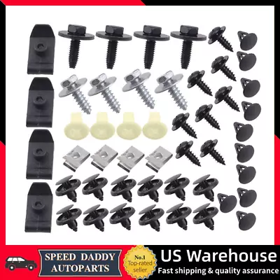 Body Bolts & U-nut Clips Engine Under Cover Splash Shield Guard Universal 50pcs • $8.95