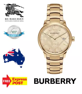 New Burberry 'the Classic' Bu10006 Gold/champagne Mens Womens Unisex Watch • $349.99