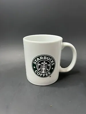 Vintage Starbucks Barista Mug Classic Siren Logo White Green 14 OZ Coffee 2001 • $19.99