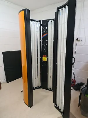 Caribbean 26 Tube Vertical Sunbed Cool Running Stand And Tan Low Running Costs  • £2350