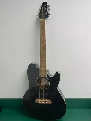 Electric-acoustic Guitar: Ibanez Model Tcy10e-bk (ez5000395) • $149.95