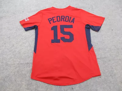 Dustin Pedroia Boston Red Sox Jersey Mens Medium Red TX3 COOL MLB Baseball * • $16.97