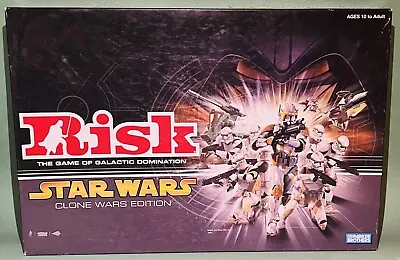 Risk Star Wars Clone Wars Edition Galactic Domination Board Game PBro Complete  • $29.99