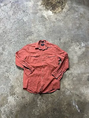 Pendleton Men’s Small Laramie Western Button Up Shirt Snaps Pockets Rust • $14.99