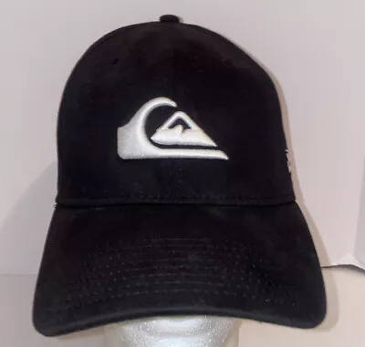 Quicksilver New Era 39 Thirty Black Mountain & Wave Men's  Hat Size S/M • $12