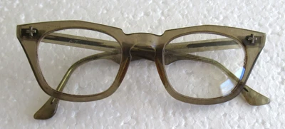 $12 • Buy Vintage Bausch Lomb Horn Rim Safety Glasses 48-22