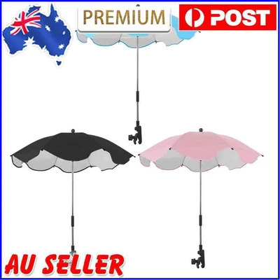 $23.25 • Buy UV Sun Rain Protection Baby Umbrella Adjustable Infant Stroller Cover Parasol