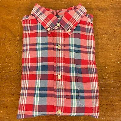 Sonoma Large Mens Shirt Red Tartan Check 24  Chest Designer Casual Dress  • £8.96