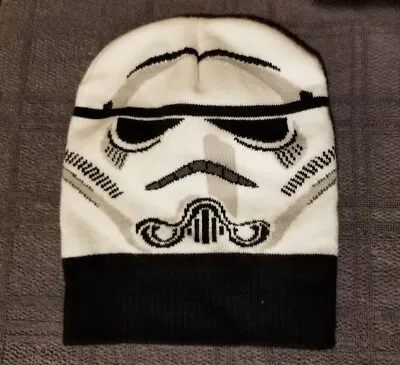 Disney Star Wars Boys Stormtrooper Beanie Cap Hat Berkshire Fashions Knit Winter • $5.49