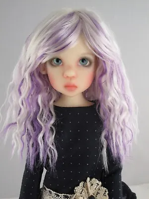 Doll Wig Monique Gold  Snow  Size 7/8 In White W Purple • $28.25