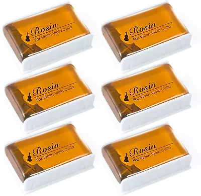 Rosin Violin Rosin [6 Pack] Cello Viola Rosin For Violin Bow Light Low Dust Re • $9.18