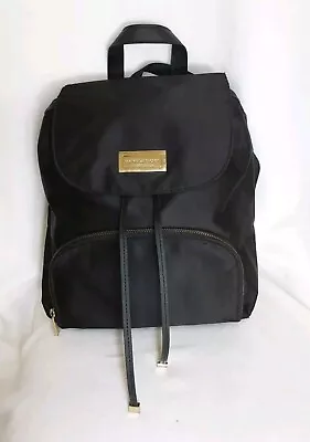 Victoria's Secret Mini Backpack Bag Drawstring Black -L6 • $15