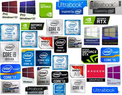 Intel Core I7 7th 8th 9th 10th Gen Sticker Case Badge Genuine USA Lot Wholesale • $3.99