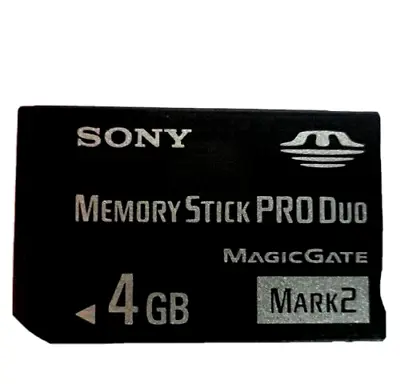 Sony 4GB Memory Stick Pro Duo Magic Gate Memory Card • $13.95