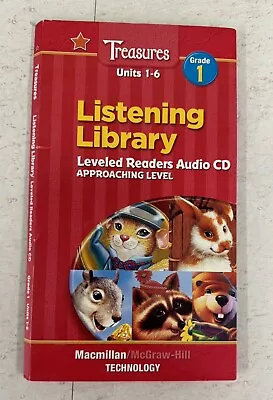 Macmillan/McGraw-Hill Treasures Listening Library On Level Readers 1st Grade CDs • $10
