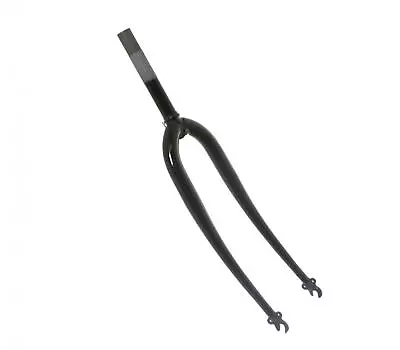 26  Front Bicycle Rigid Fork With 1  Threaded Steerer Caliper Brake - Black • £21.99