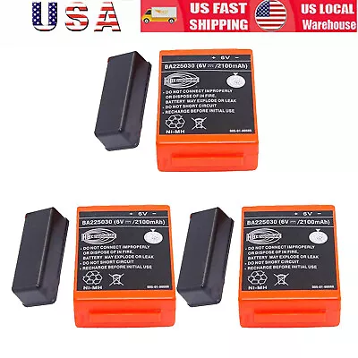 3x BA225030 2100mAh 6V Ni-Mh Battery For HBC Pump Truck Remote Control Battery • $125