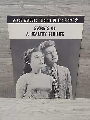 1959 Joe Weider Secrets To A Healthy Sex Life Bodybuilding Muscle Booklet • $15