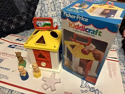 Vintage 1990 Fisher Price Shape Sorter The Three Little Pigs Used  • $20