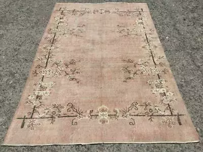 5.4x8.6 Ft Vintage Rug Kilim Rug Rugs For Bedroom Floral Design Rug • $663.91