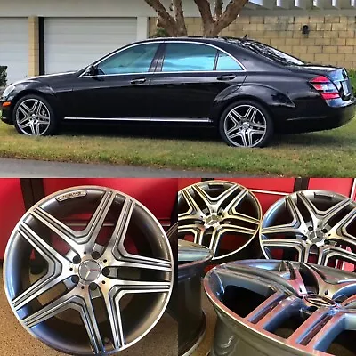 Mercedes 18 In C63 Gunmetal Rims Wheels 18/8.5 Set 4 New Fits C300 C250 C350 Amg • $995