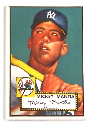 Mickey Mantle FRIDGE MAGNET Baseball Rookie Card New York Yankees • $8.49
