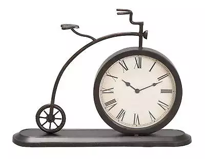 DecMode 4  Black Metal Bike Vintage Clock • $29.97